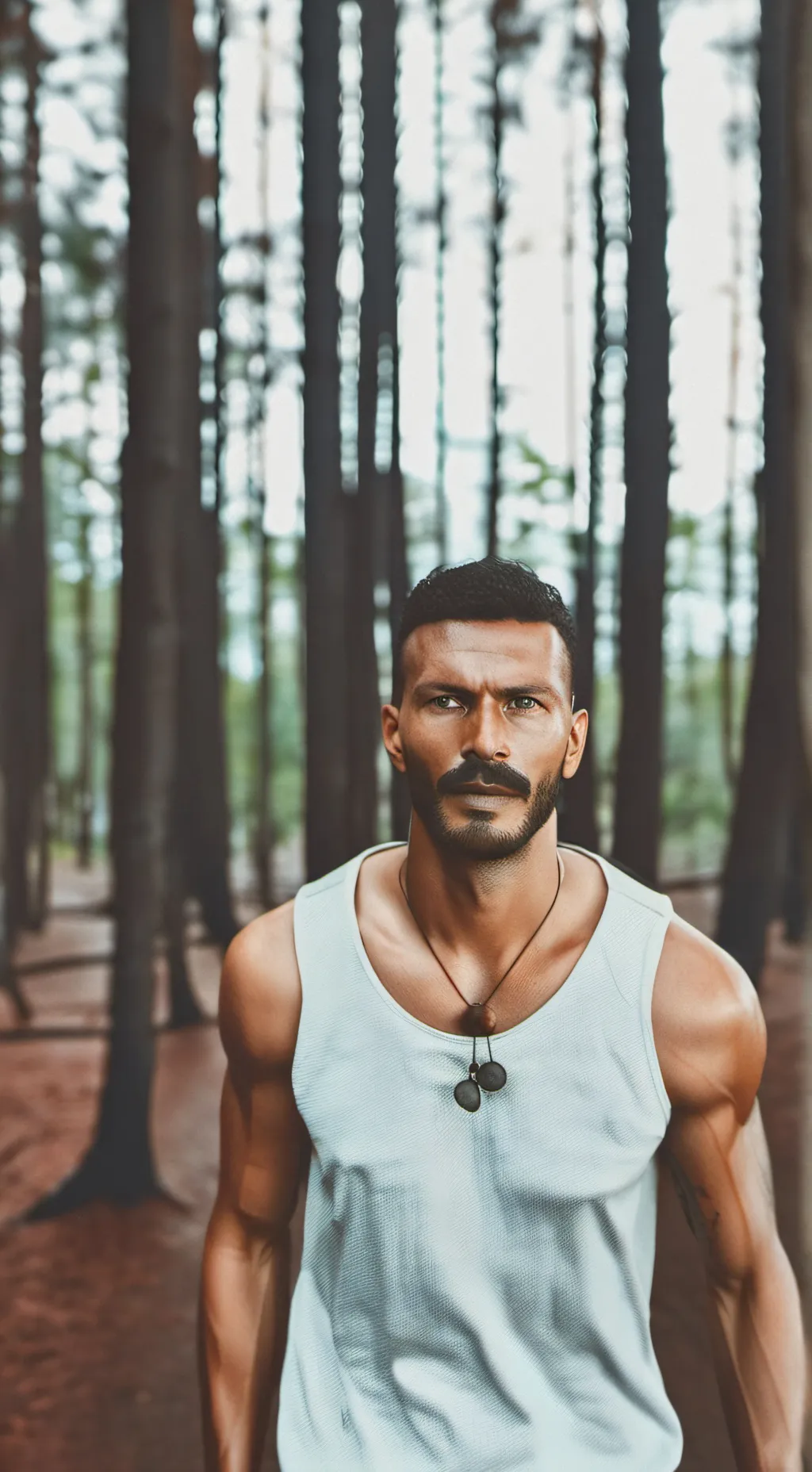 ai character: a man background