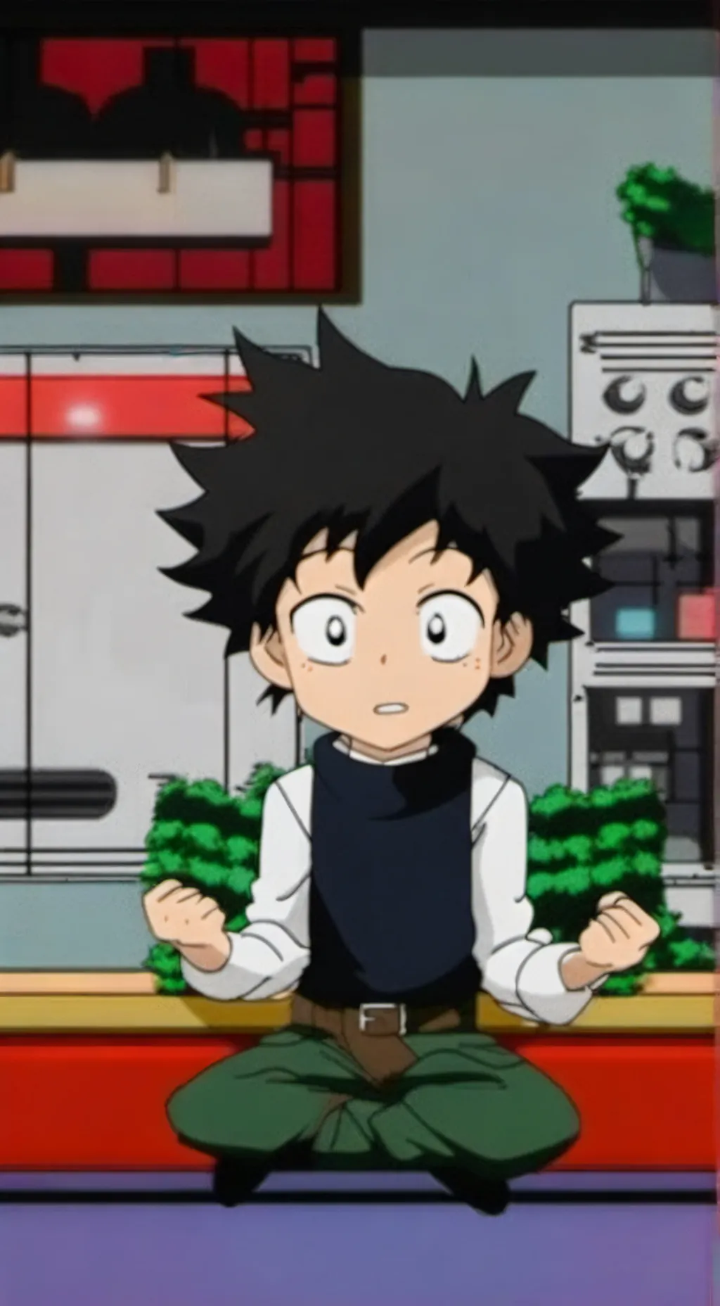 ai character: mha réel  background