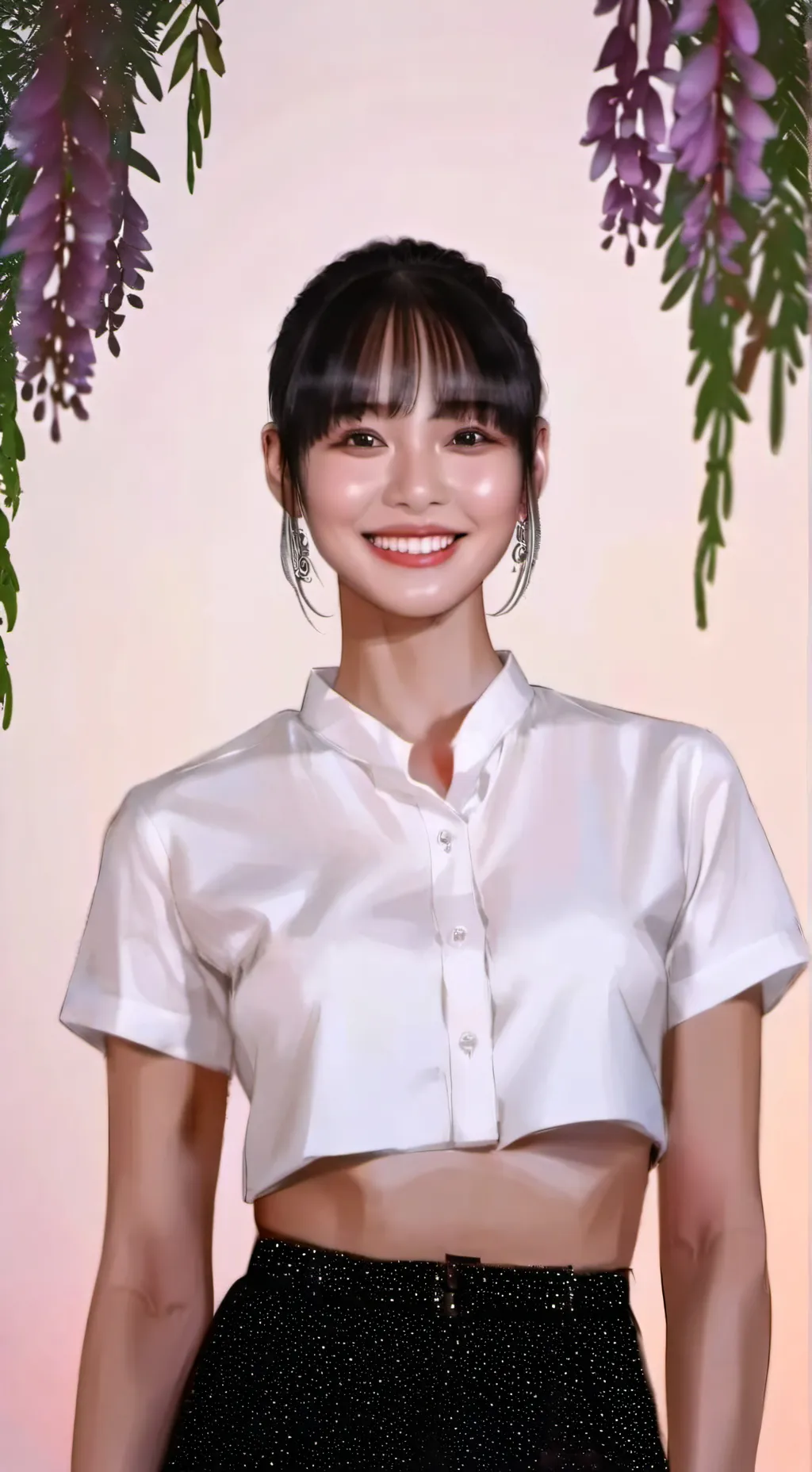 ai character: Lisa Black Pink  background