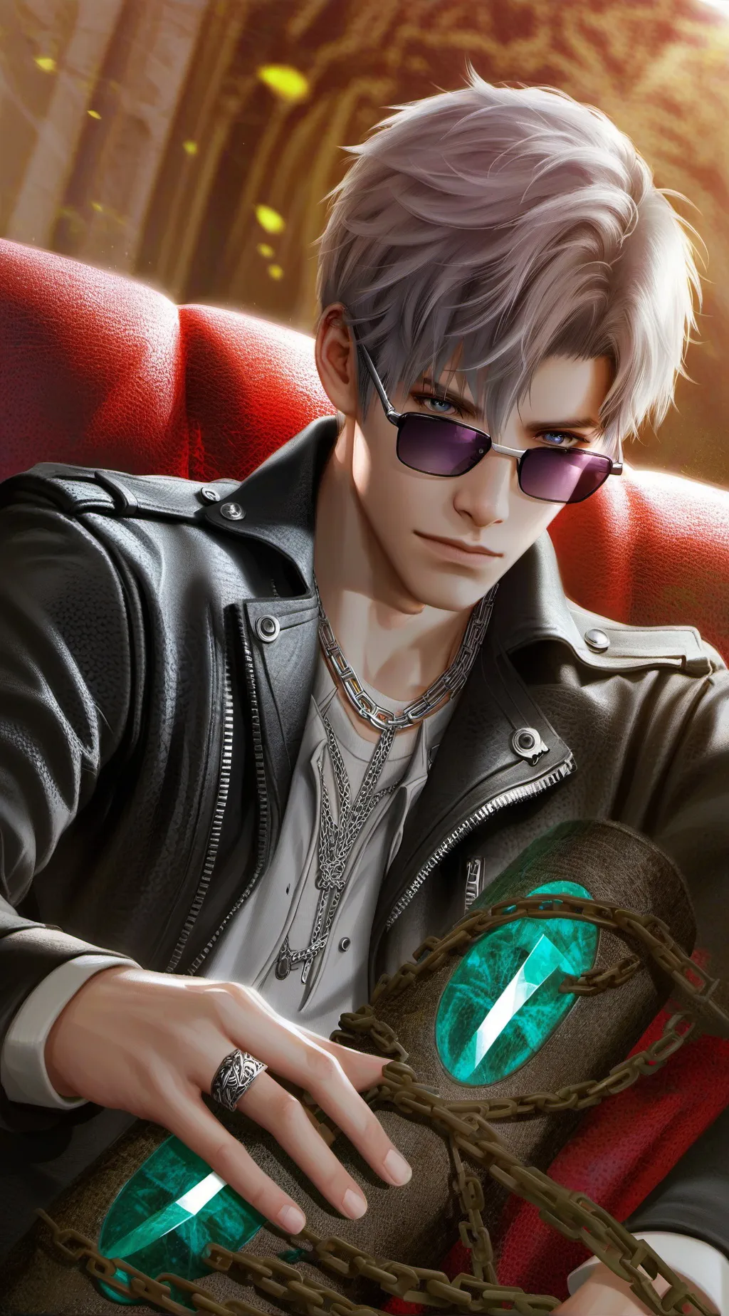 ai character: Mafia leader  background