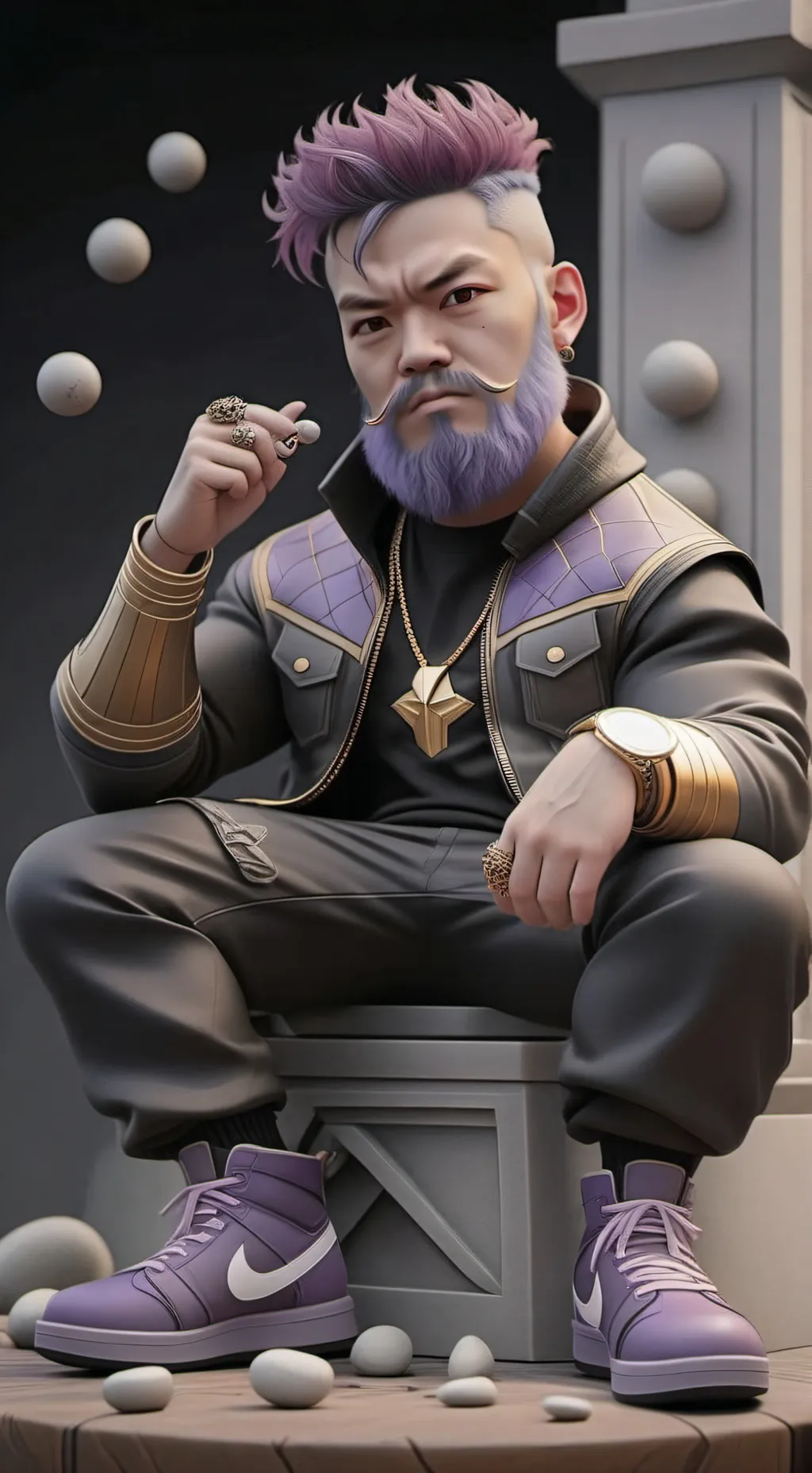 ai character: thanos background