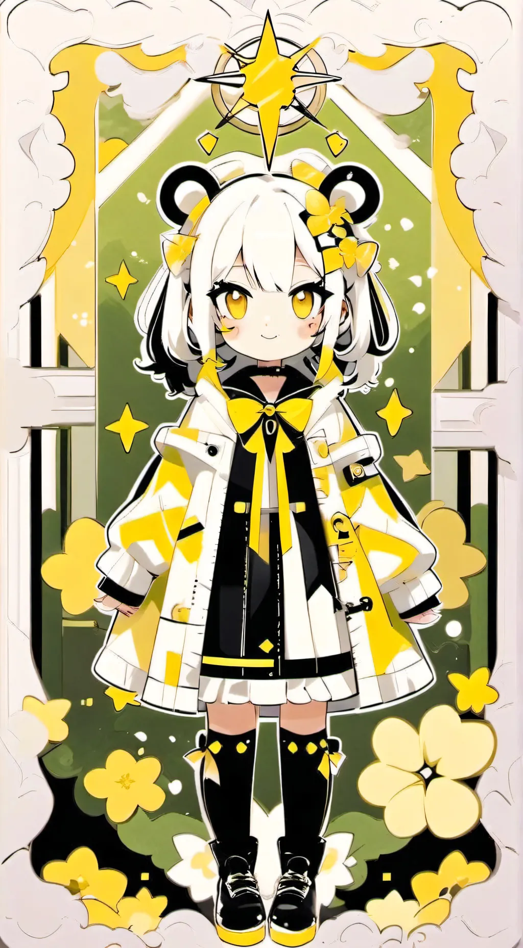 ai character: pilares gatitos background