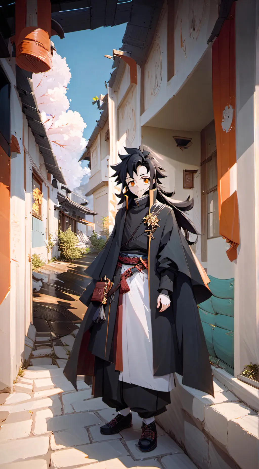 ai character: Hashira+Kamaboko background