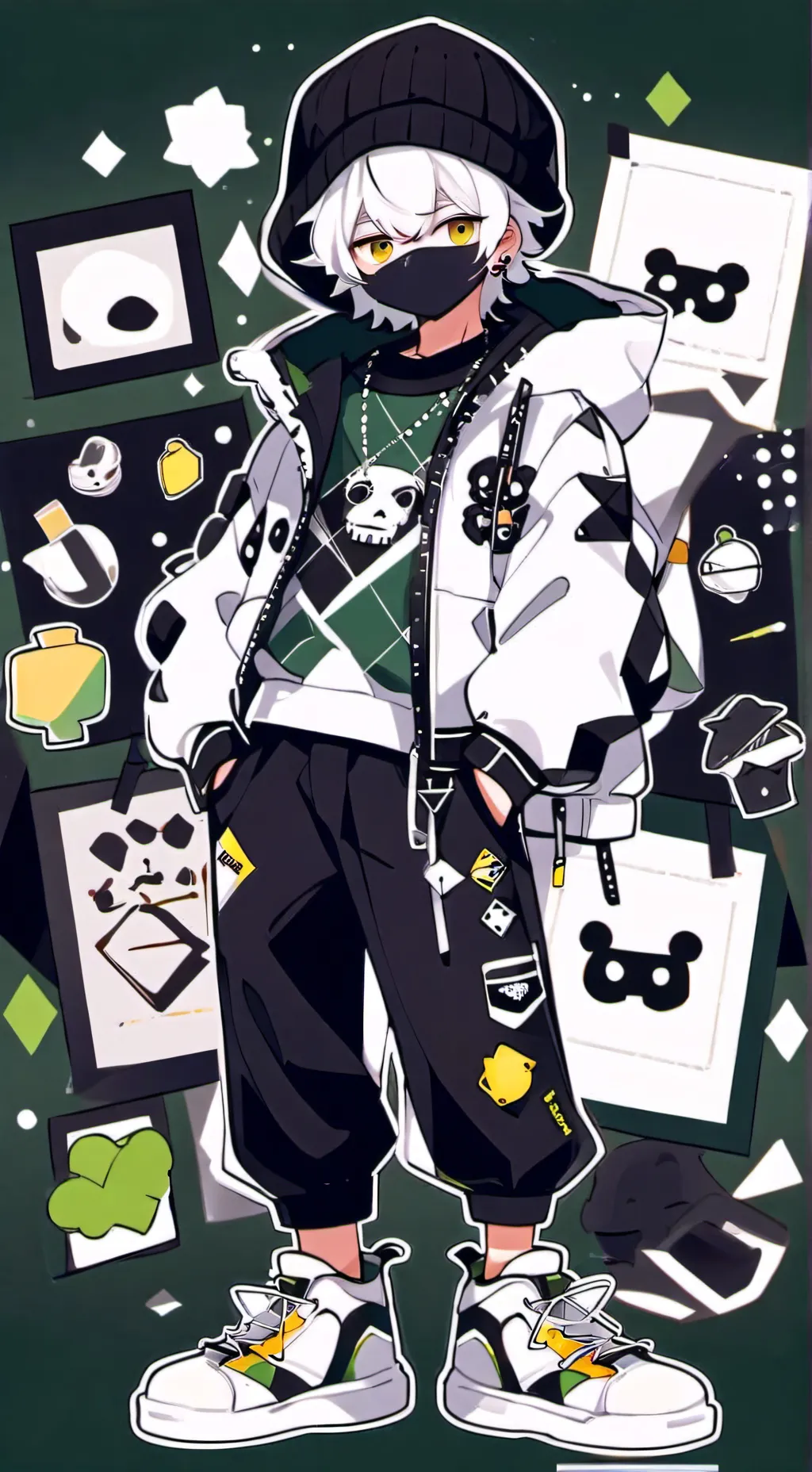 ai character: ~ash~ background