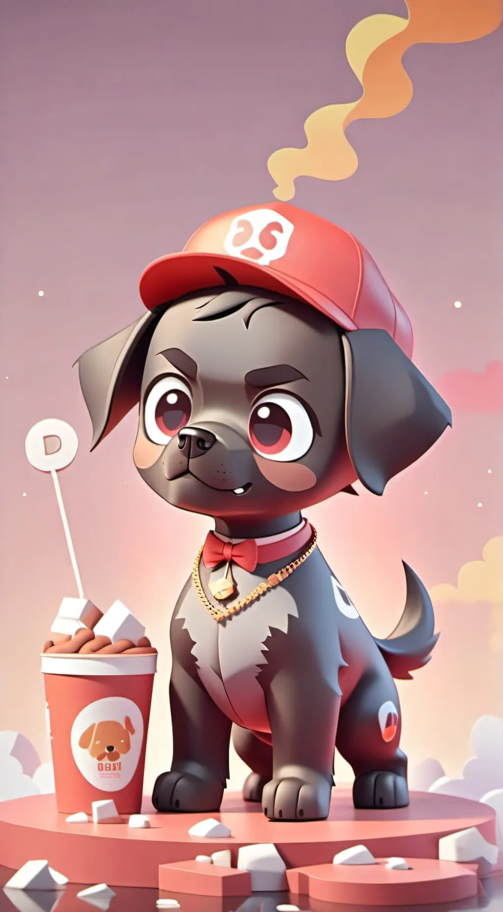 ai character: coal background