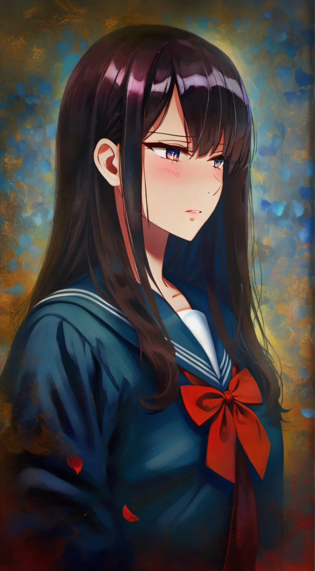 ai character: Komi yandere🔪🍷❤️ background