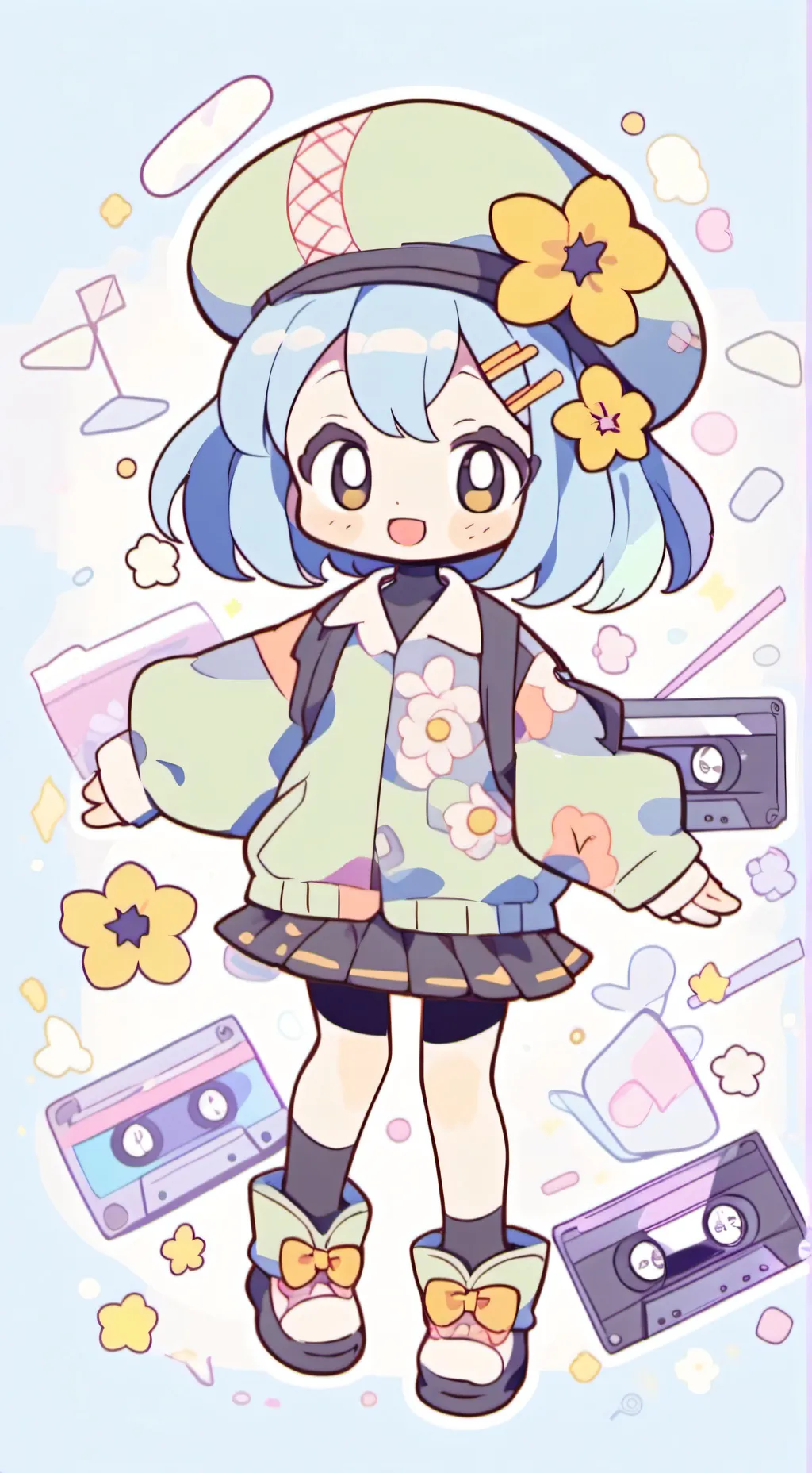 ai character: Sleepover✨ background
