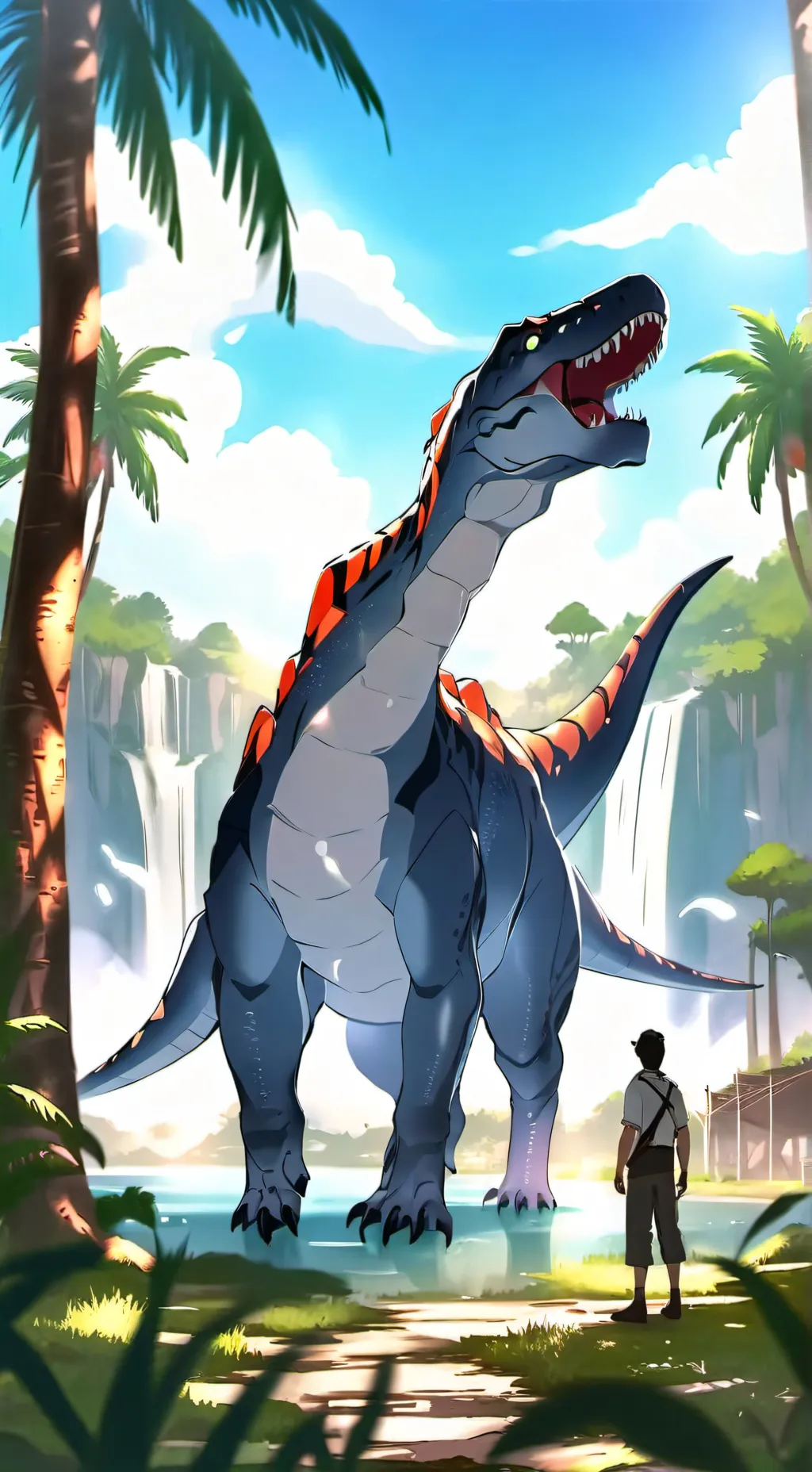 ai character: 🦕-'JWD! background