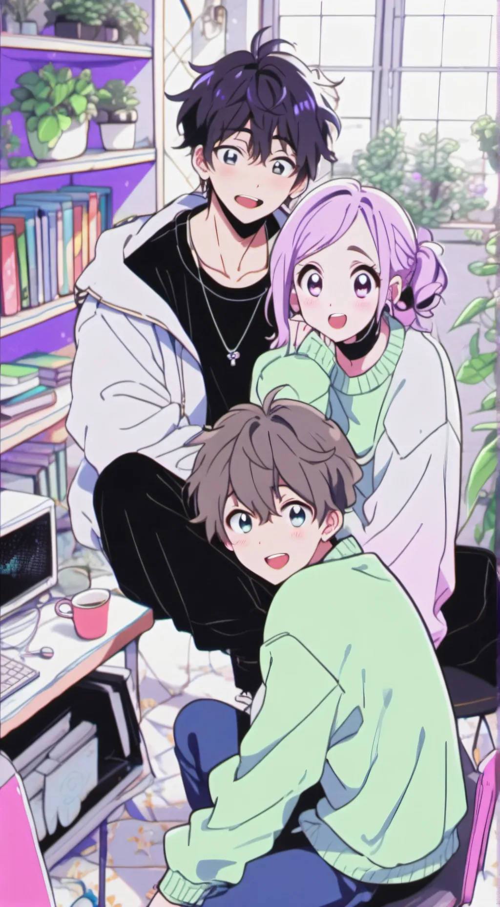 ai character: The Noisy Night Owl background