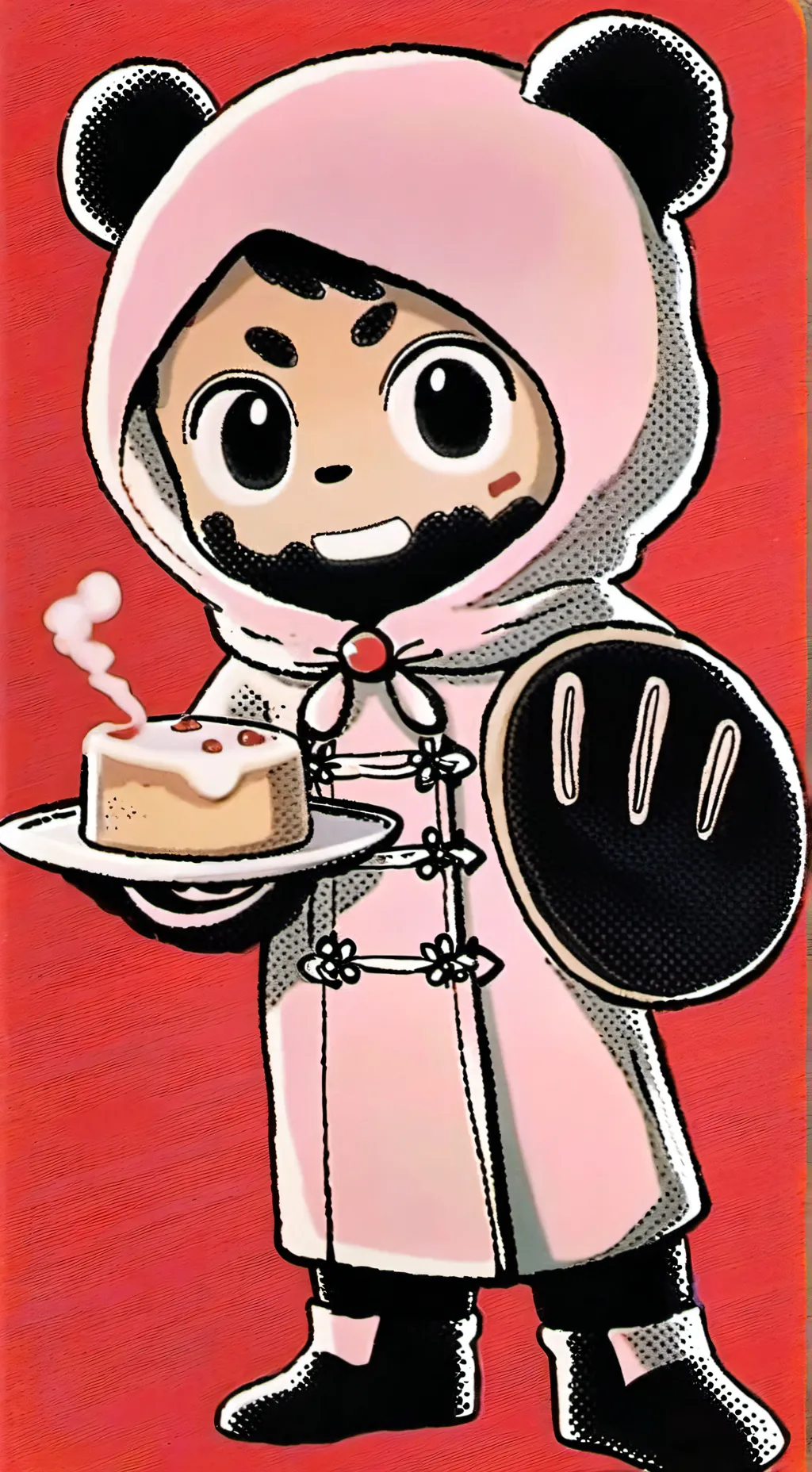 ai character: Cosmo and Sprout  background