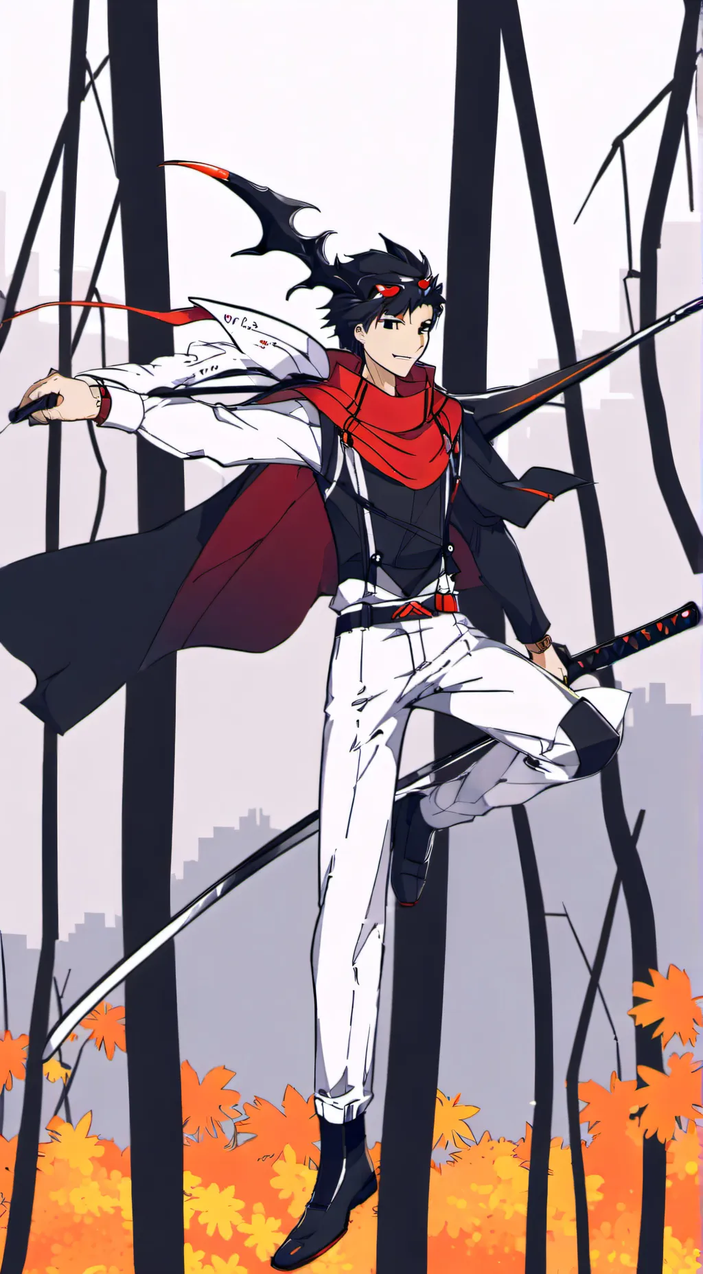 ai character: Nabi y Santi  background