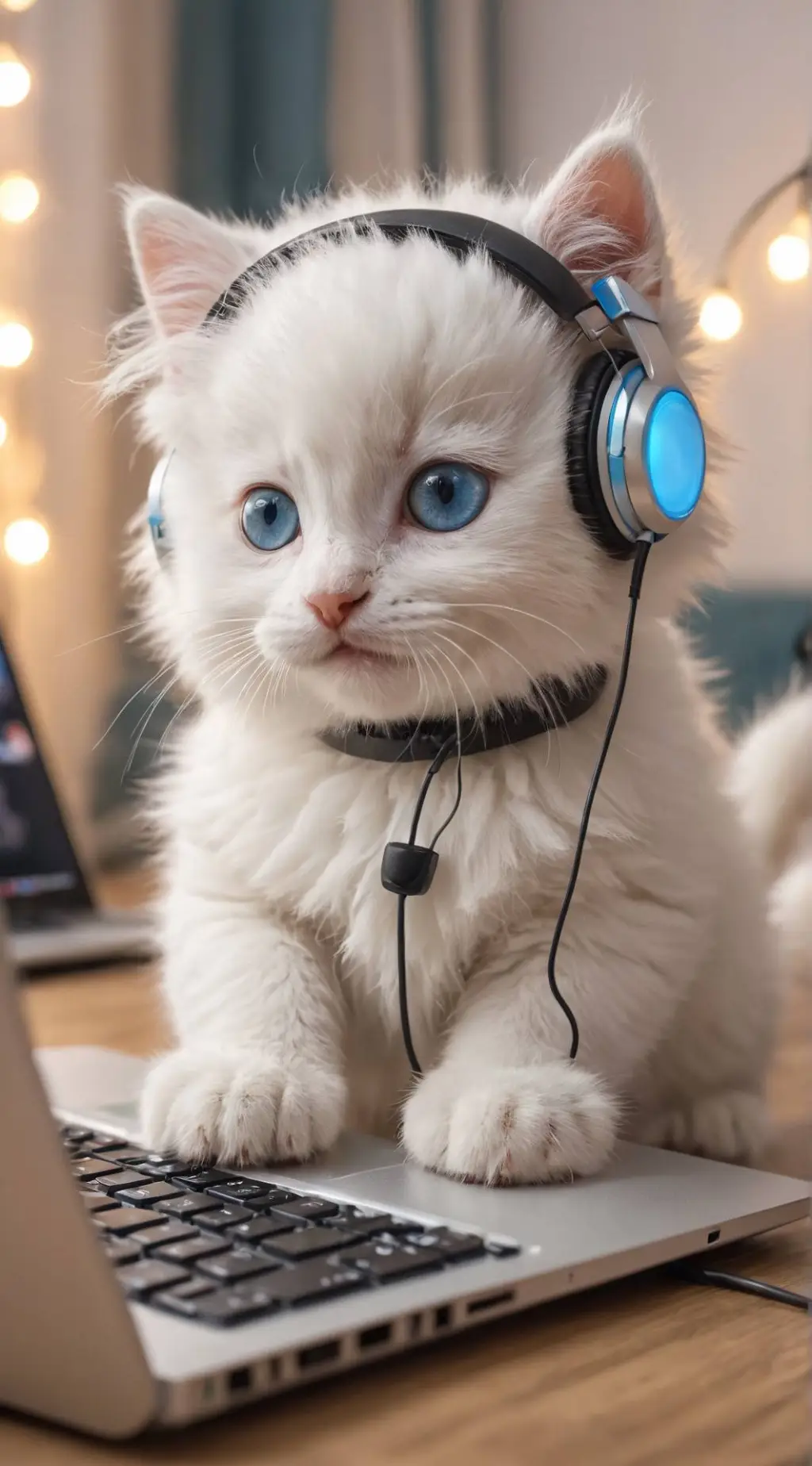 ai character: Glitchy background