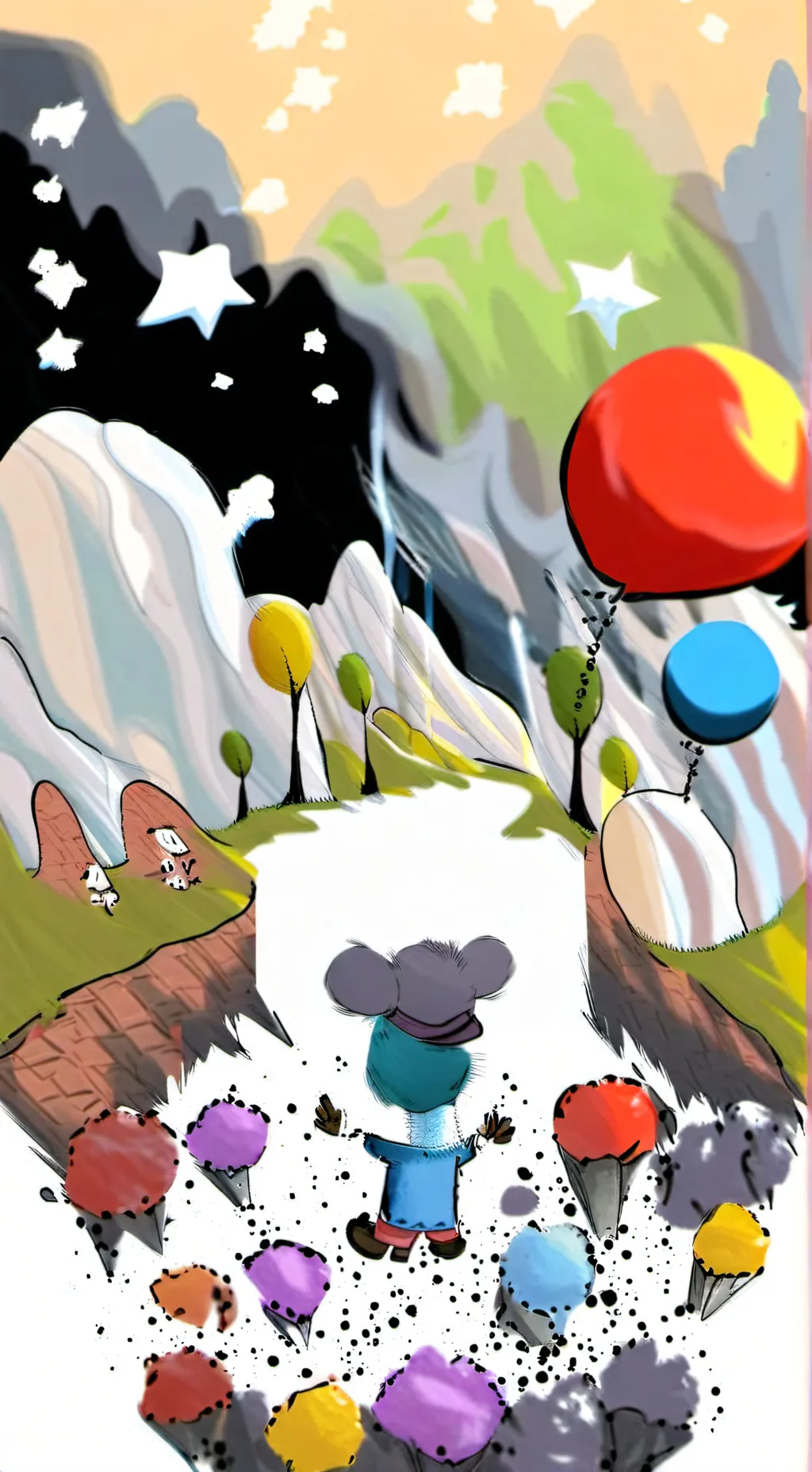 ai character: Dandys world  background