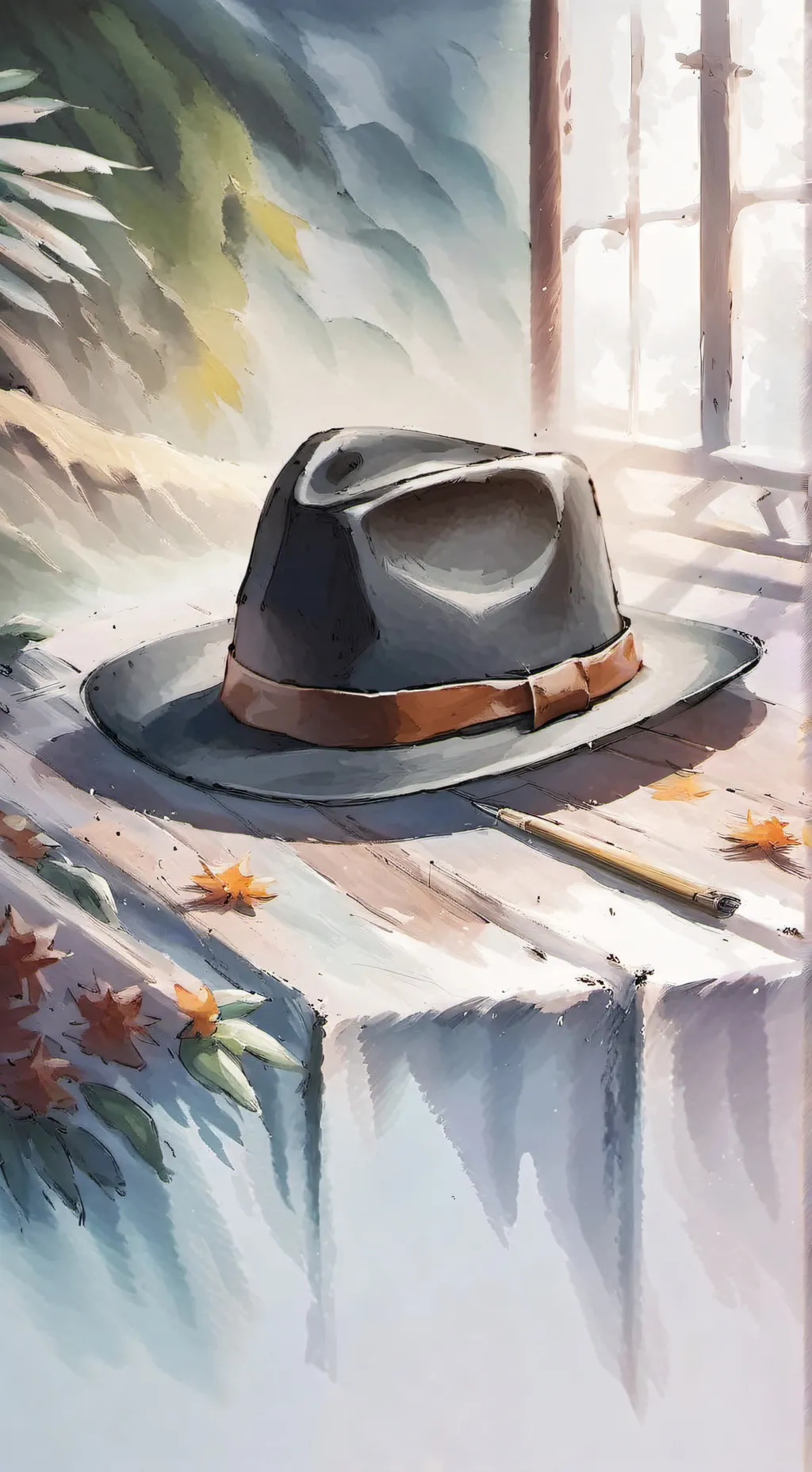 ai character: Double Fedora~... background