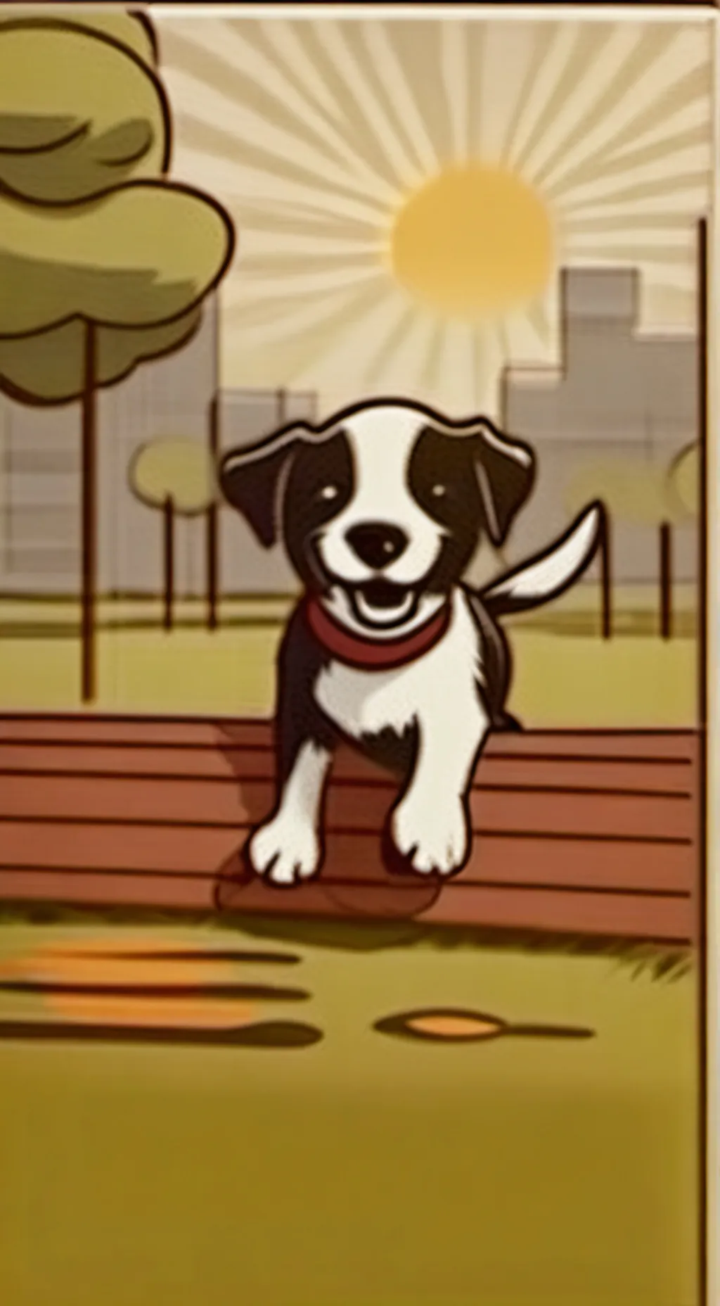 ai character: Smilling critters background