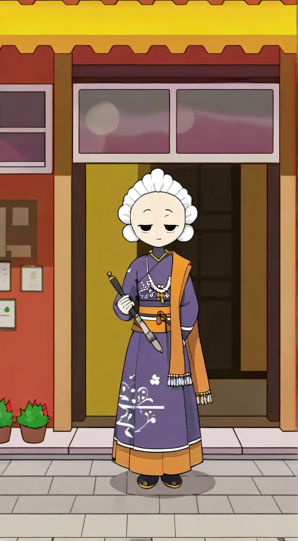 ai character: Dandy  background