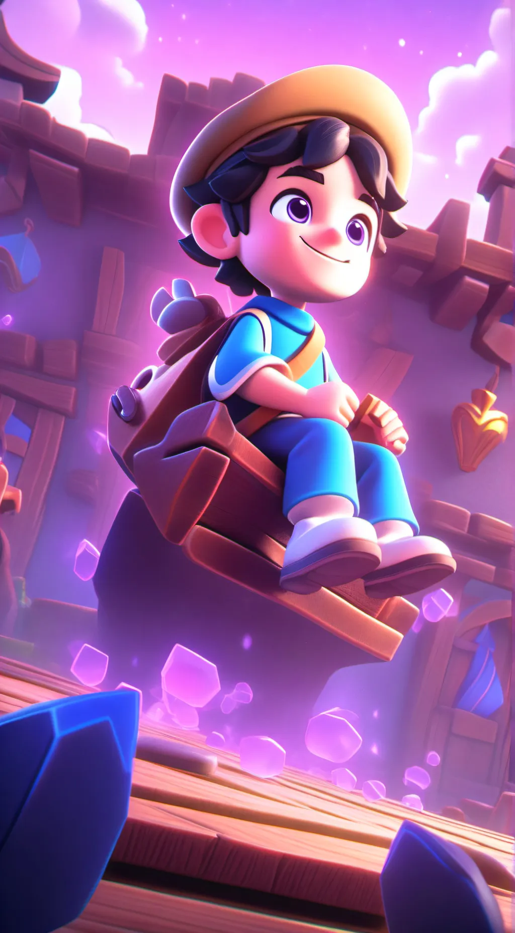 ai character: Santino lescano background