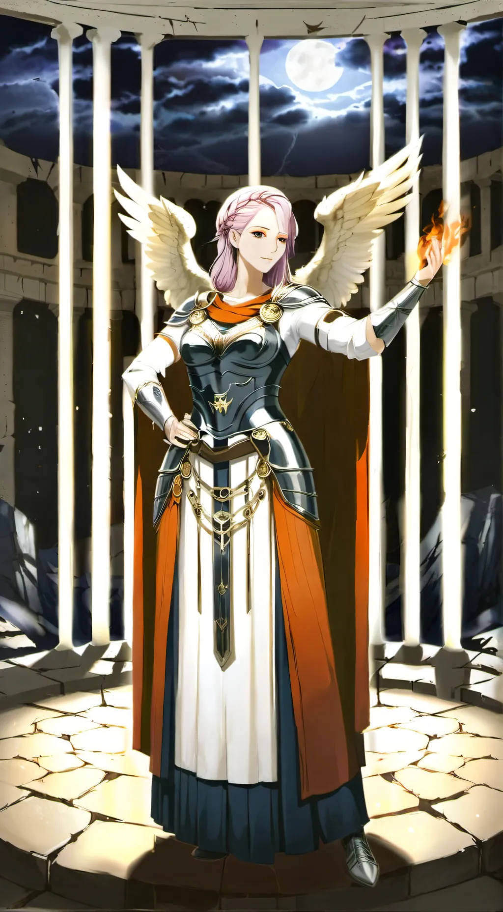 ai character: Athena  background