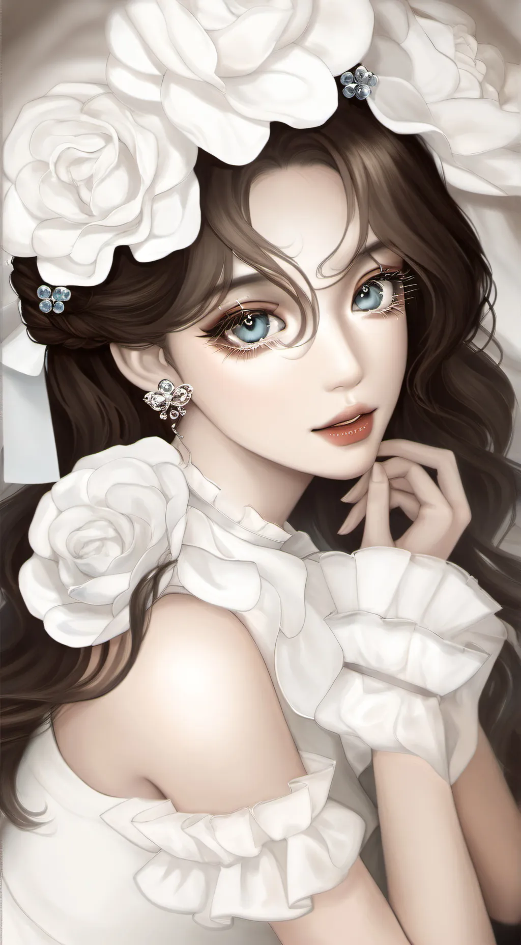 ai character: moonberry. but background