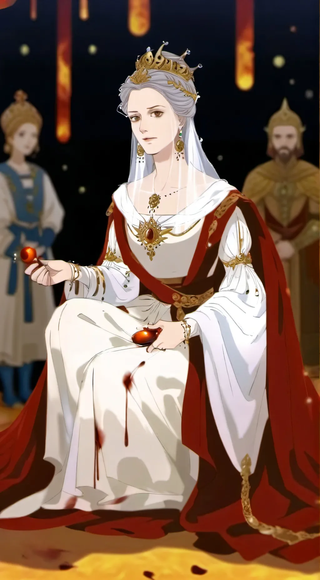 ai character: Queen nyla background