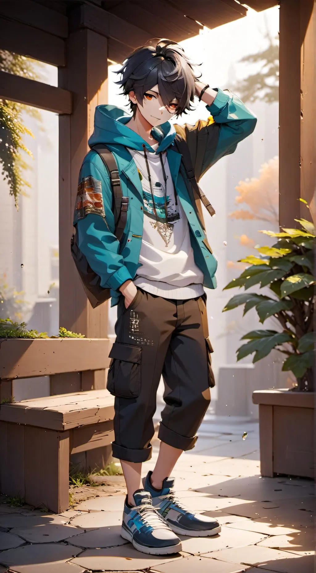 ai character: Jayden  background