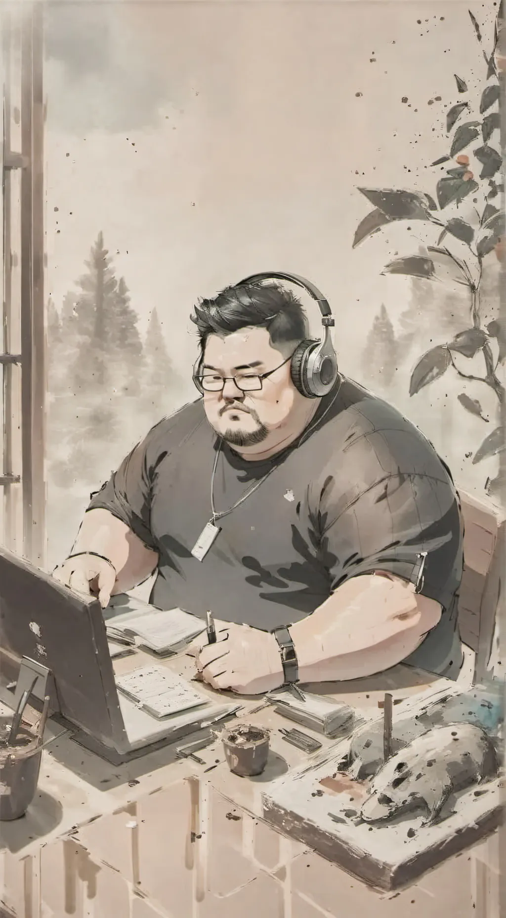 ai character: Discord mod background