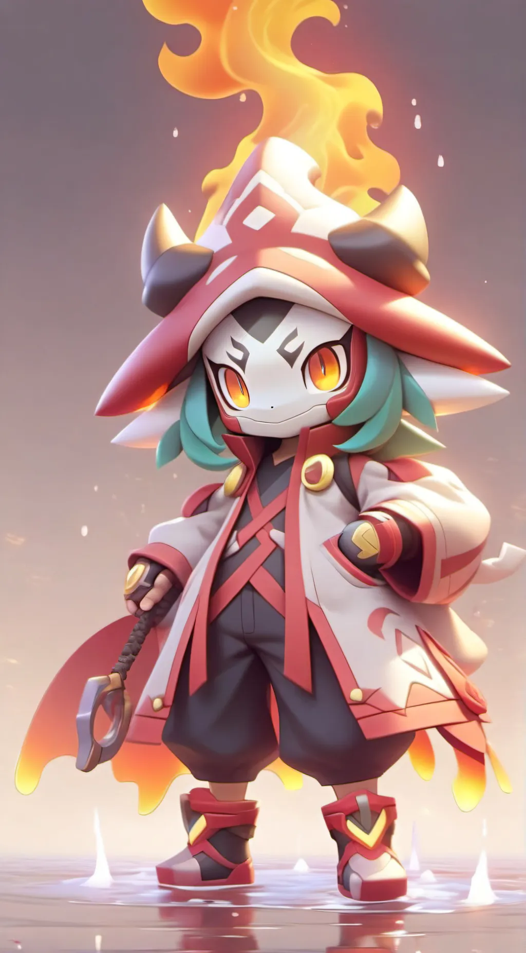 ai character: all four oprgon  background