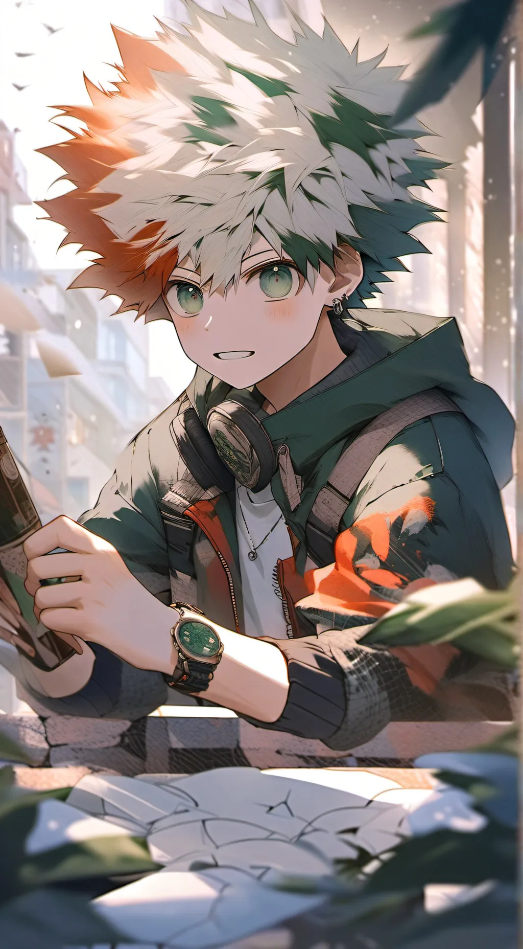 ai character: Bakudeku cowboys background