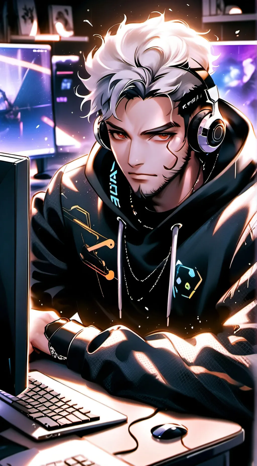 ai character: The Tech Savvy iPhone Conundrum background