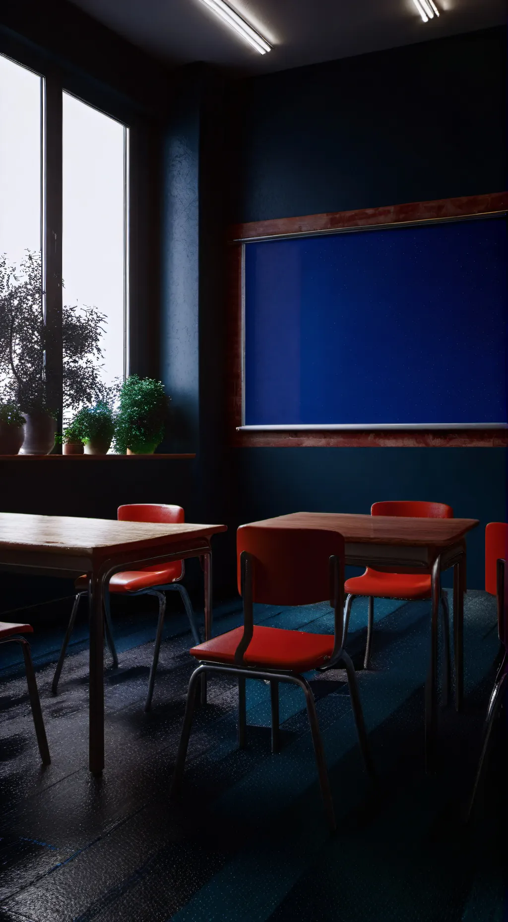 ai character: Classroom background