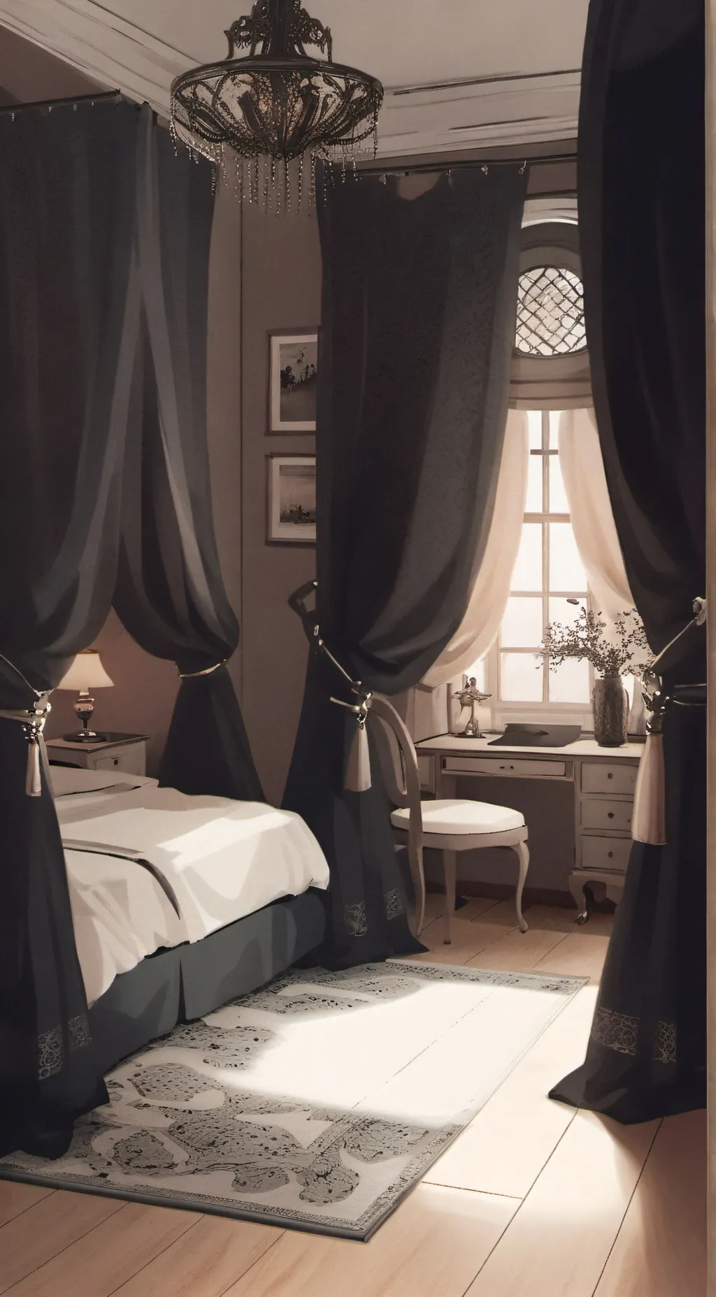 ai character: sleepover background