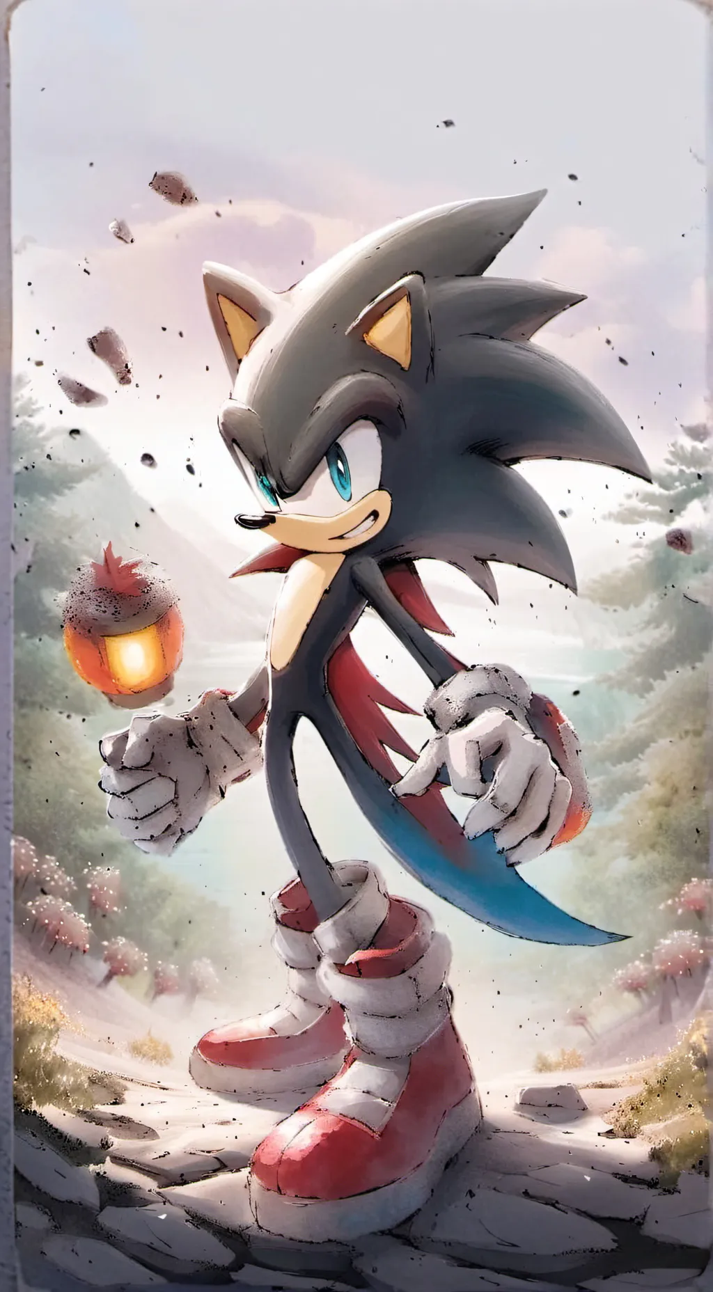 ai character: shadow background