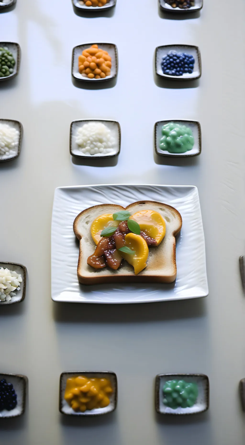 ai character: Toast golem background