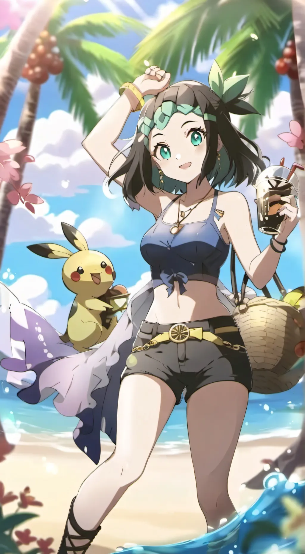 ai character: Region d'alola!✈️🗻 background