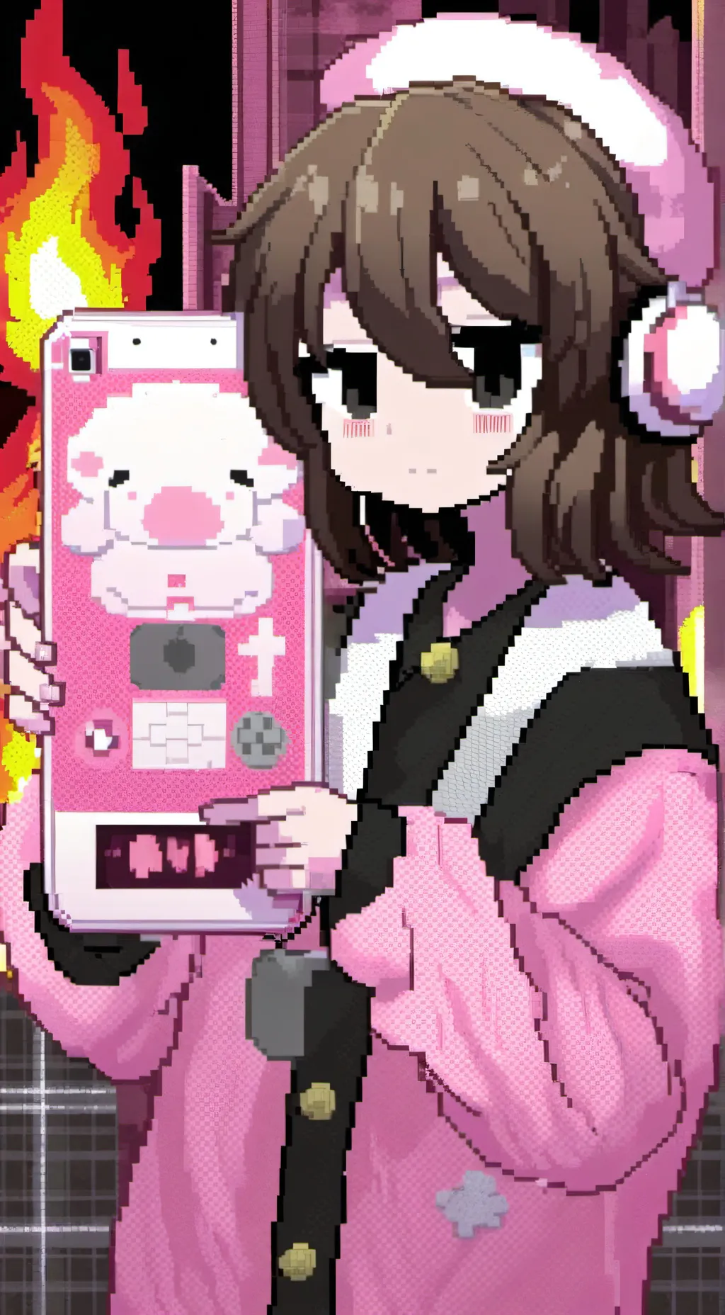 ai character: me in talkie background