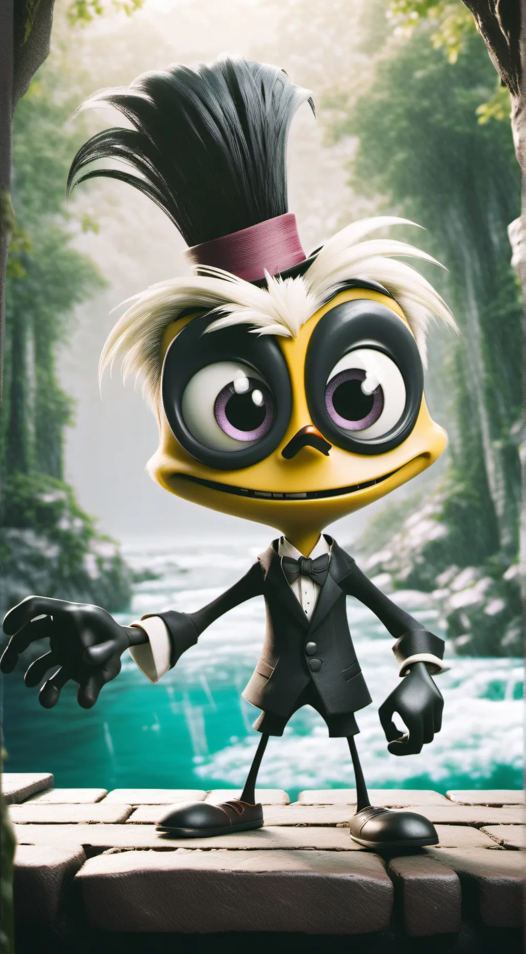 ai character: vox × ur oc background