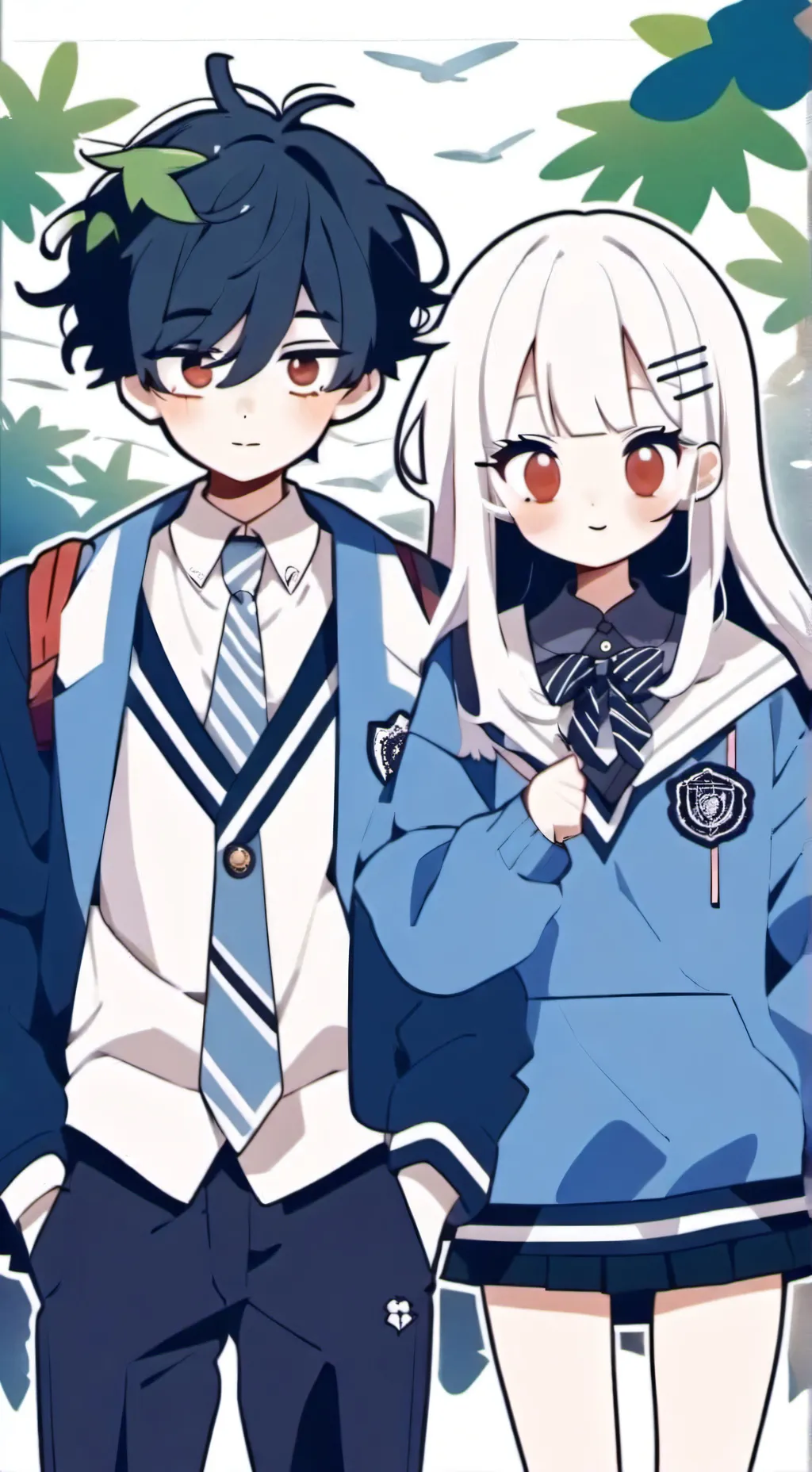 ai character: james and jordan  background