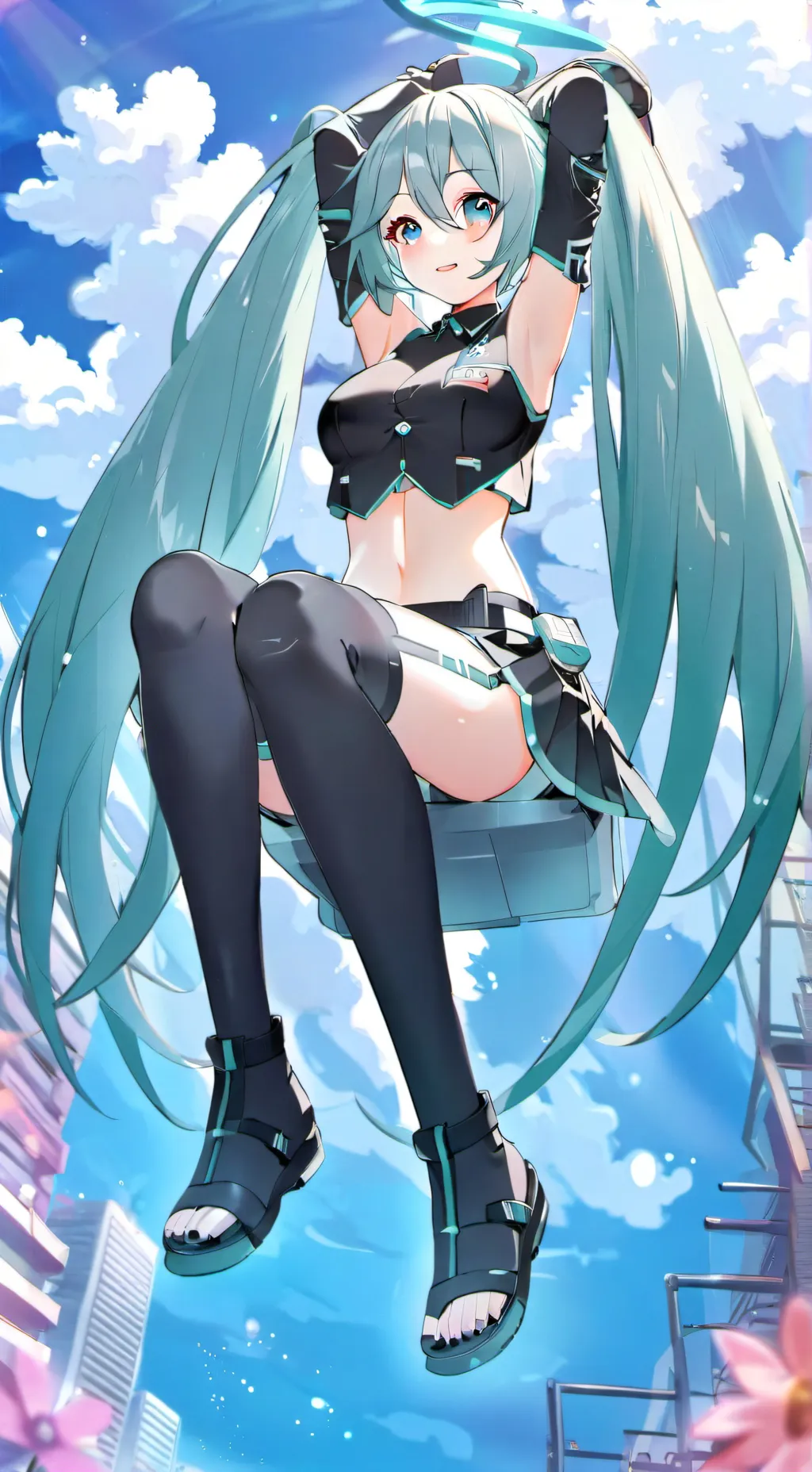 ai character: Hatsune Miku background