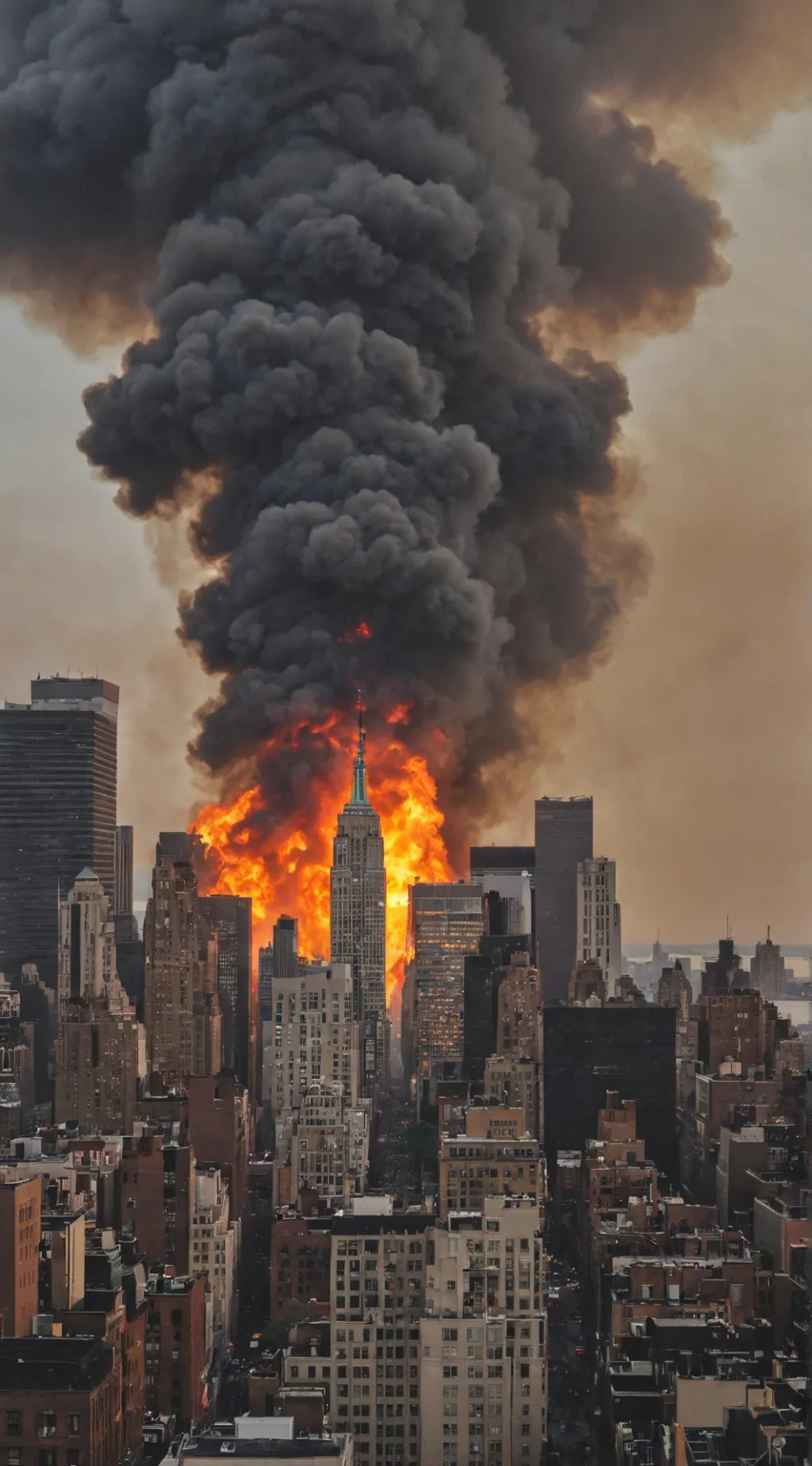 ai character: New York Fires  background