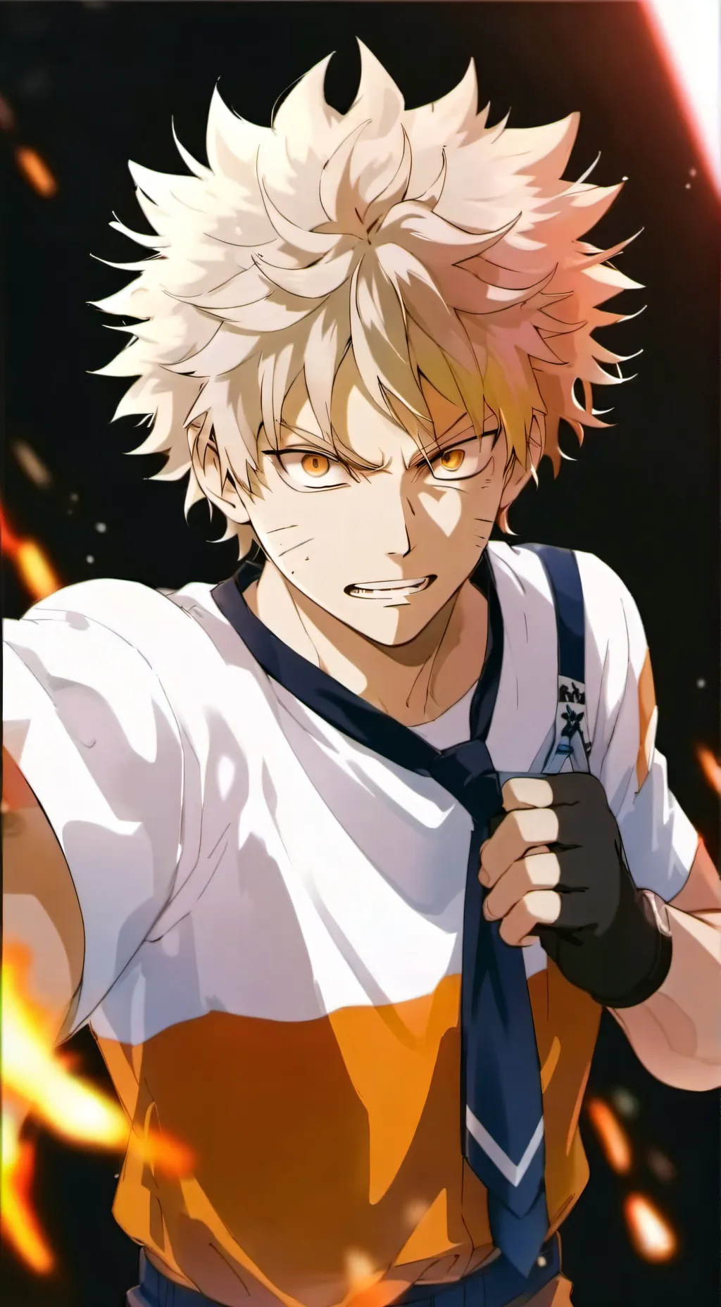 ai character: bakugo argument! background