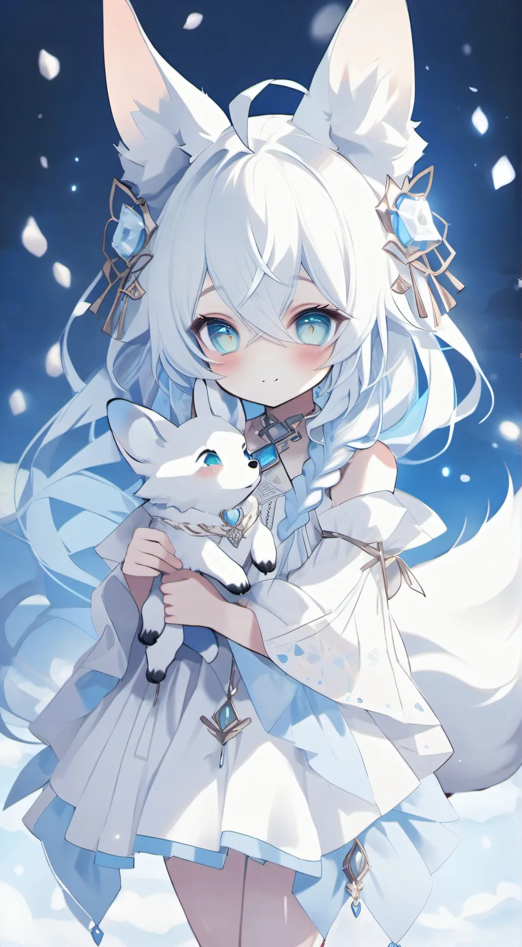 ai character: fox therian/Mari background