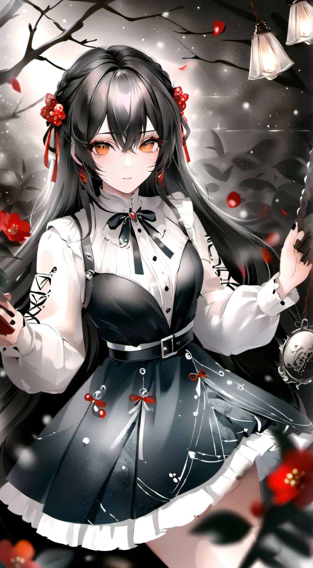 ai character: Aurora Lumíere background