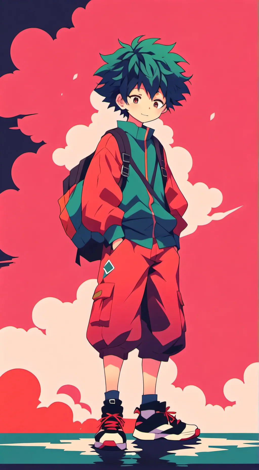 ai character: deku background