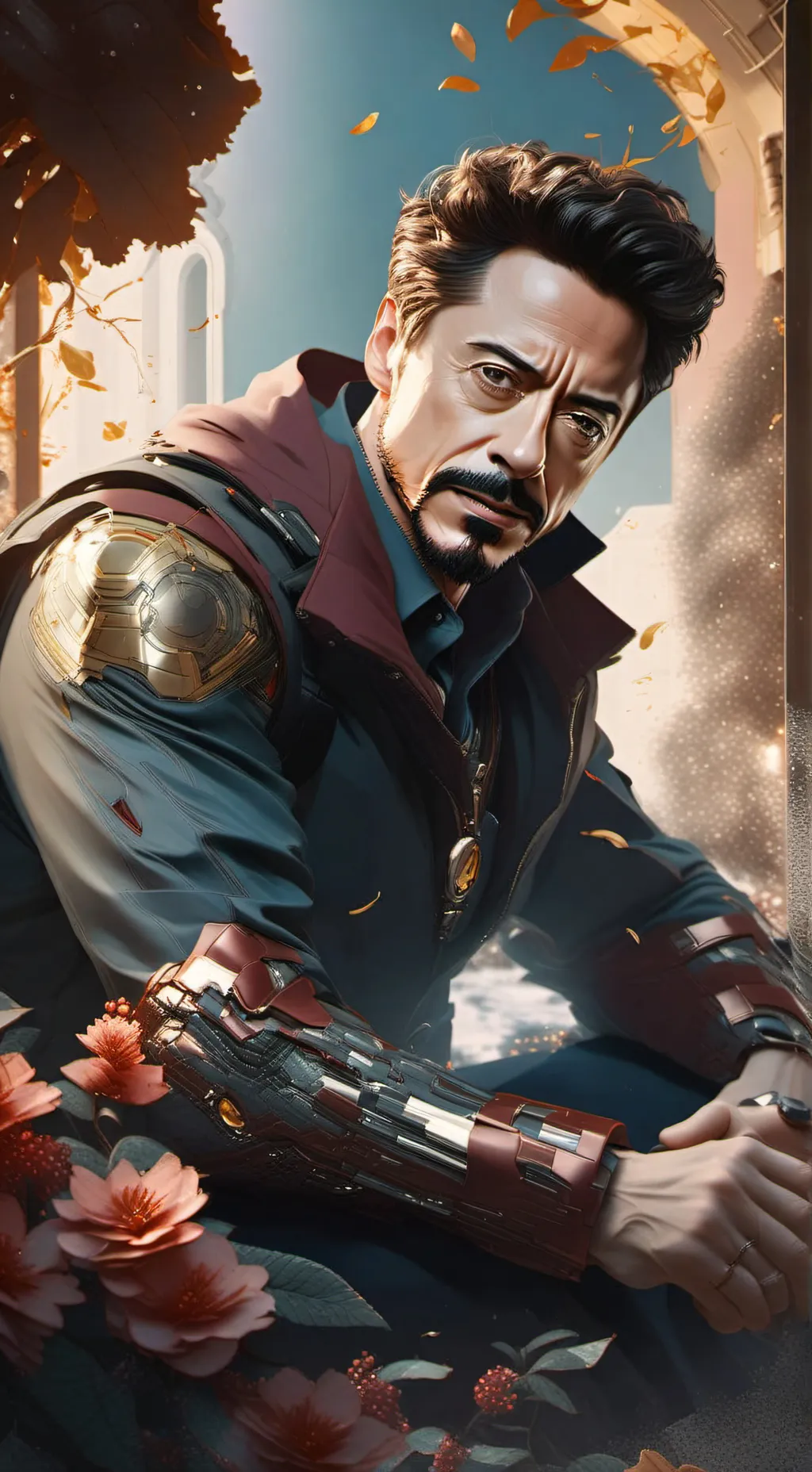 ai character: avengers  background