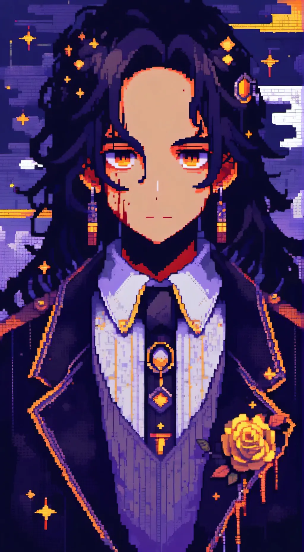 ai character: yellow background