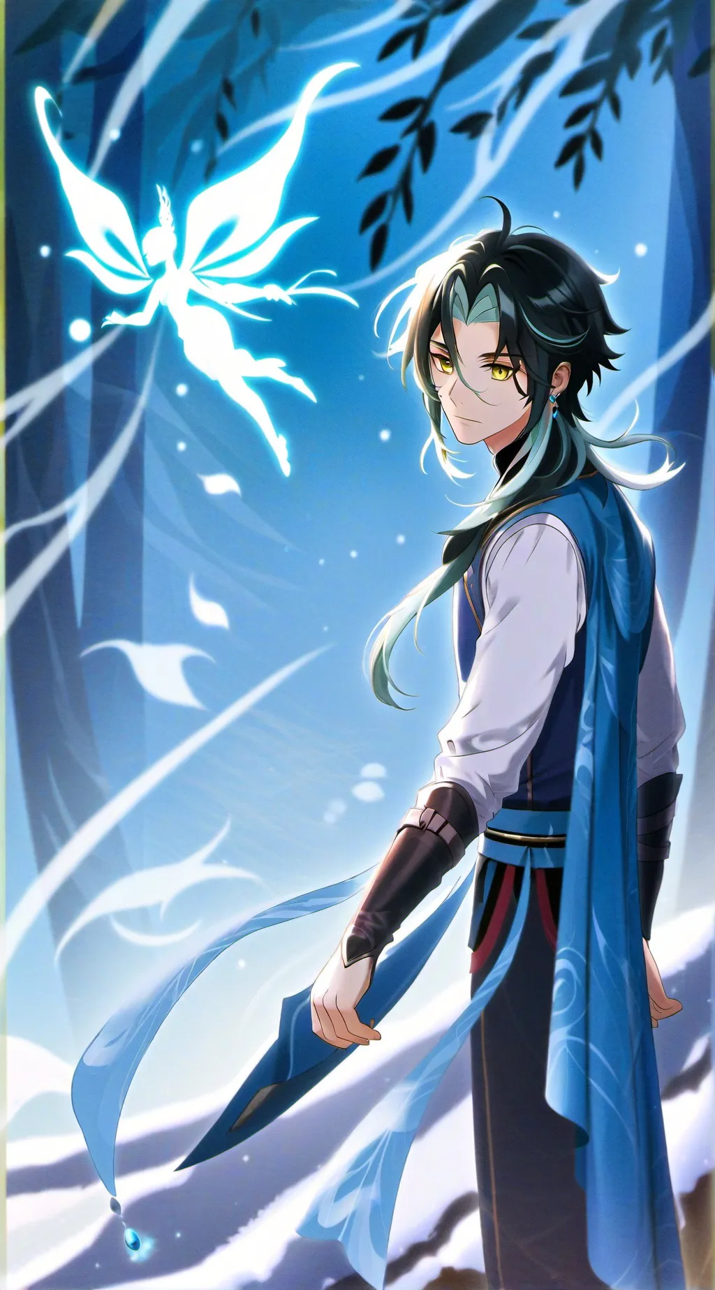 ai character: Xiao  background
