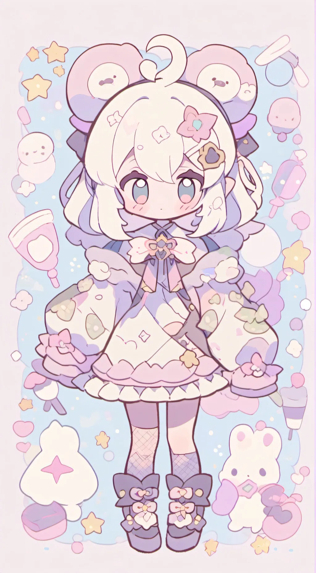 ai character: MHA gatos background