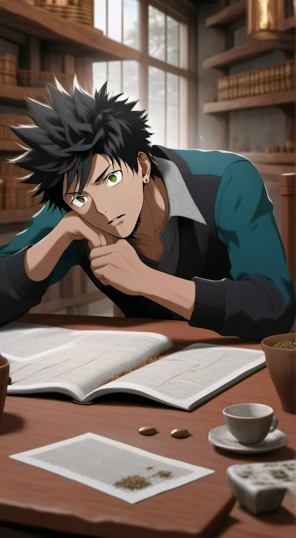 ai character: Mha but different  background