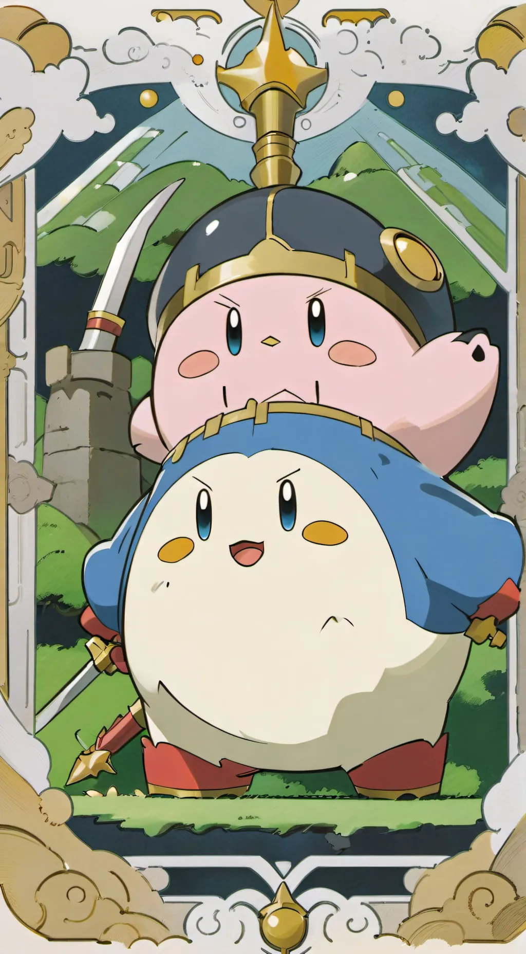 ai character: kirby background