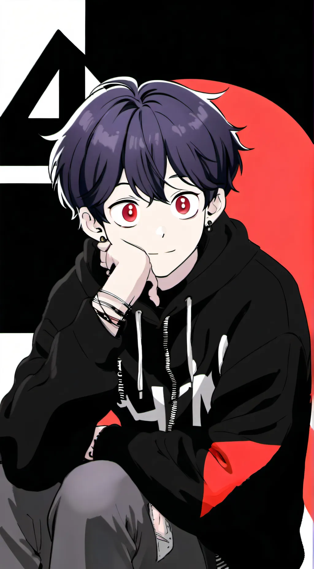 ai character: shadow background